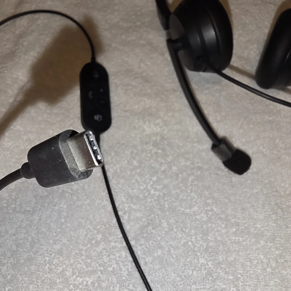 Microsoft Black Wired Headset